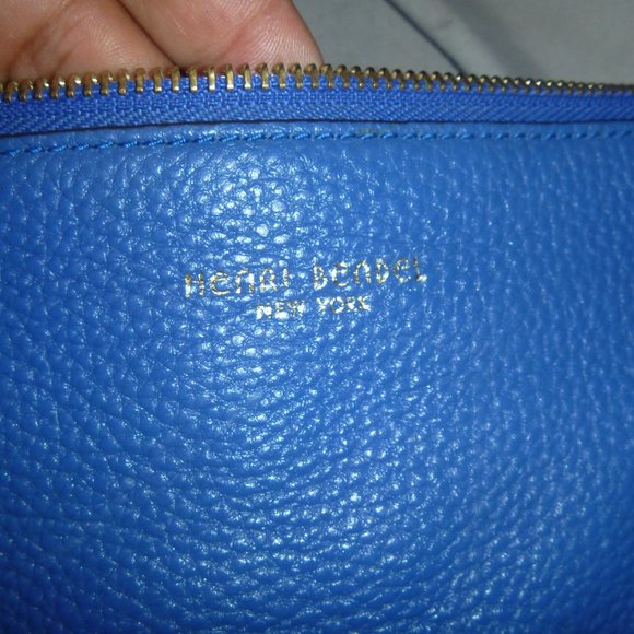 HENRI BENDEL COBALT LEATHER CROSSBODY BAG - Picture 13 of 13